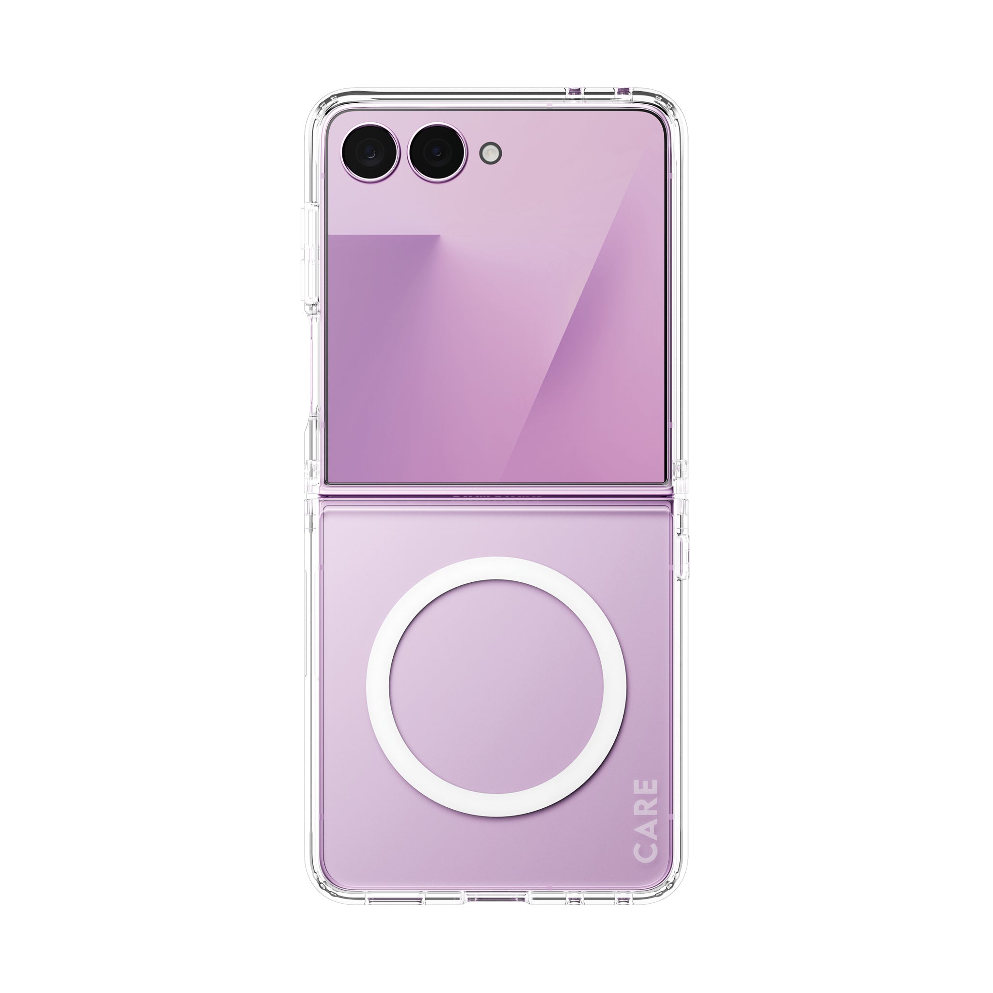 CARE™ by PanzerGlass® Urban Combat Case Transparent m. Weiss Qi Samsung Galaxy Z Flip7 | new Z Flip7